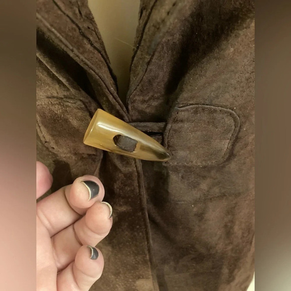 Peter Nygård Brown XL Suede Leather Sweater Jacket - Picture 5 of 16